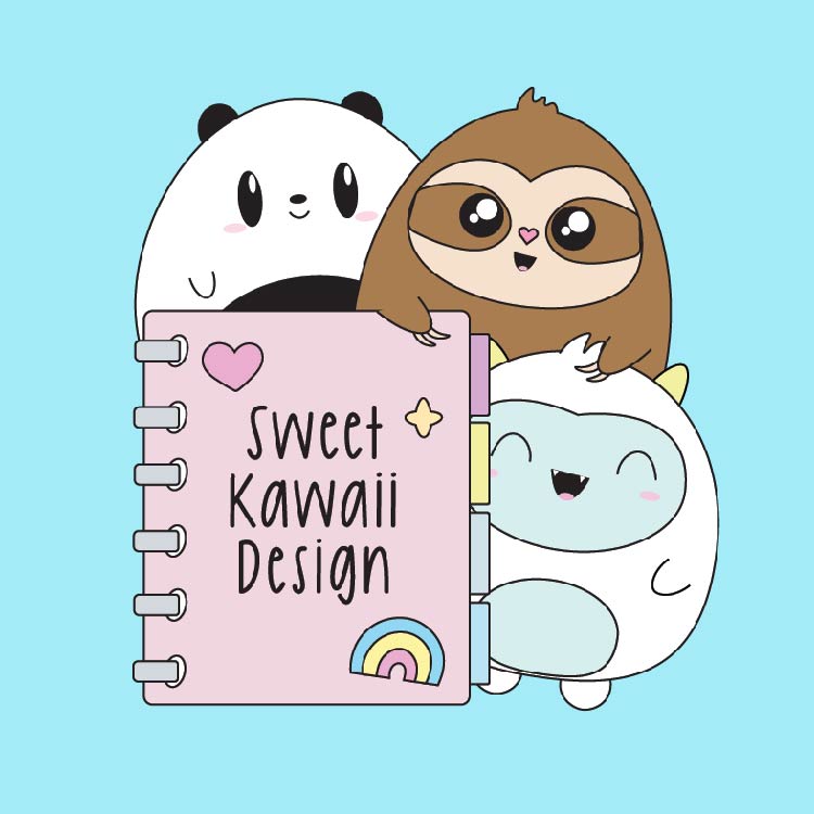 Kawaii Healthy Food Stickers – Sweet Kawaii Design