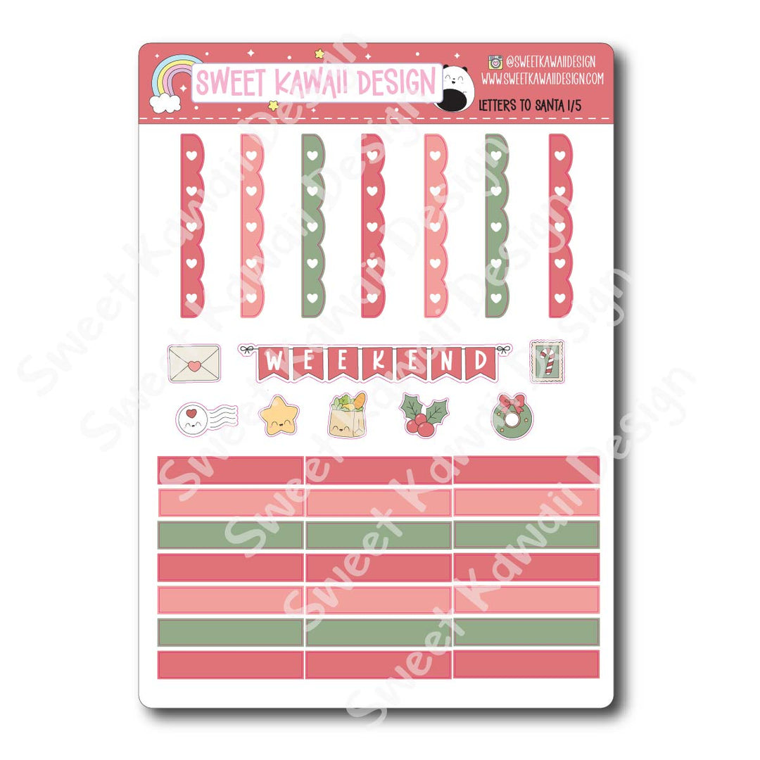 Weekly Kit - Letters to Santa - SIZE OPTIONS AVAILABLE