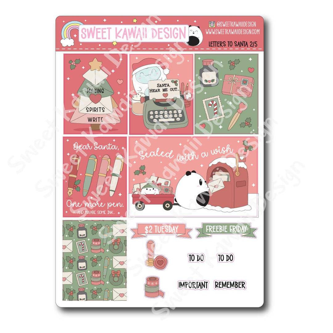 Weekly Kit - Letters to Santa - SIZE OPTIONS AVAILABLE