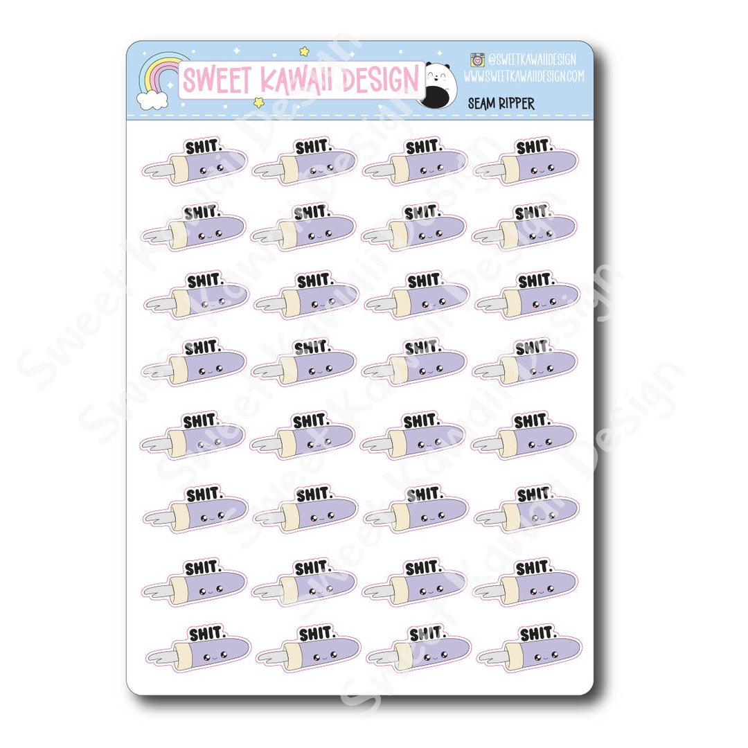 Kawaii Seam Ripper Stickers