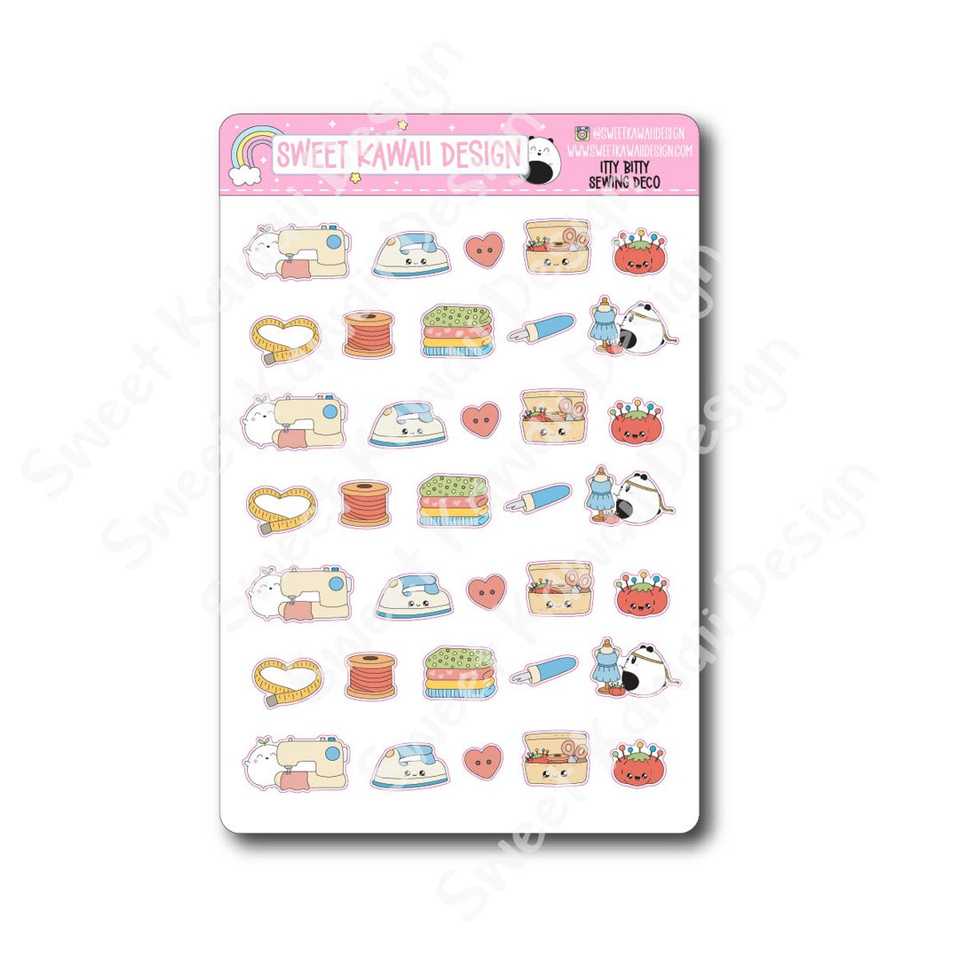 Kawaii Sewing Deco Stickers