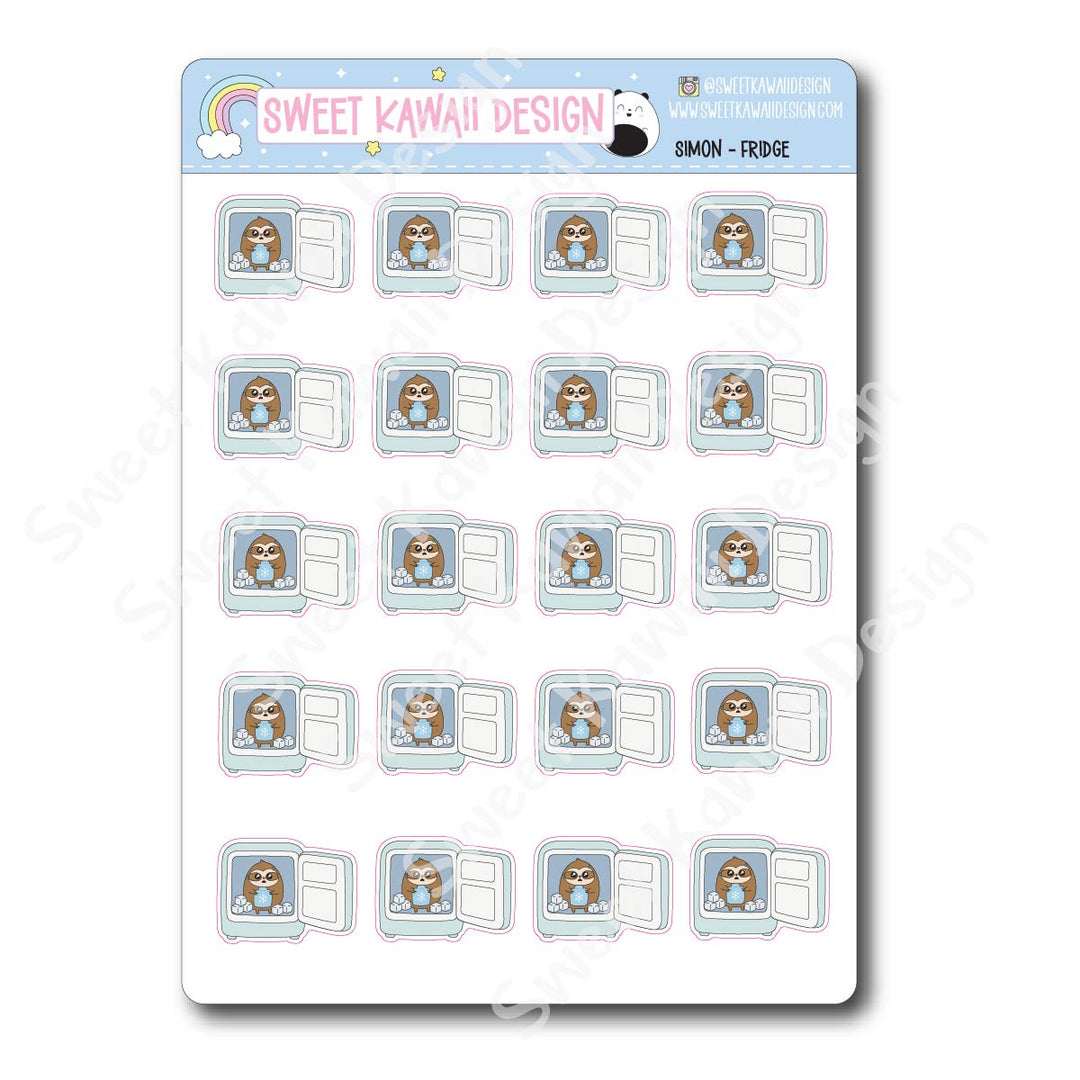 Kawaii Simon Stickers - Fridge