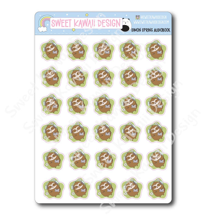 Kawaii Simon Stickers - Spring Audiobook