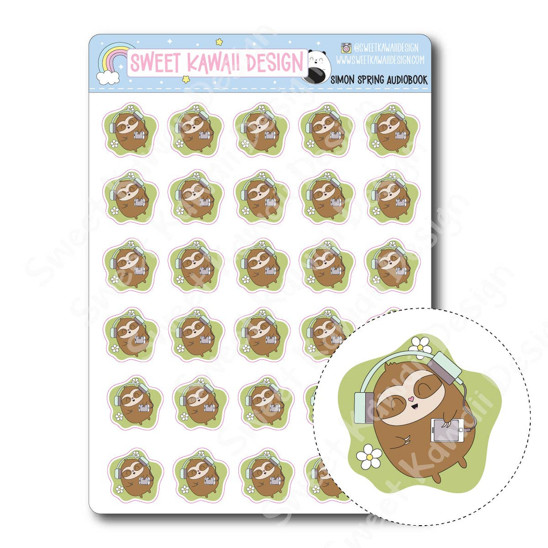 Kawaii Simon Stickers - Spring Audiobook