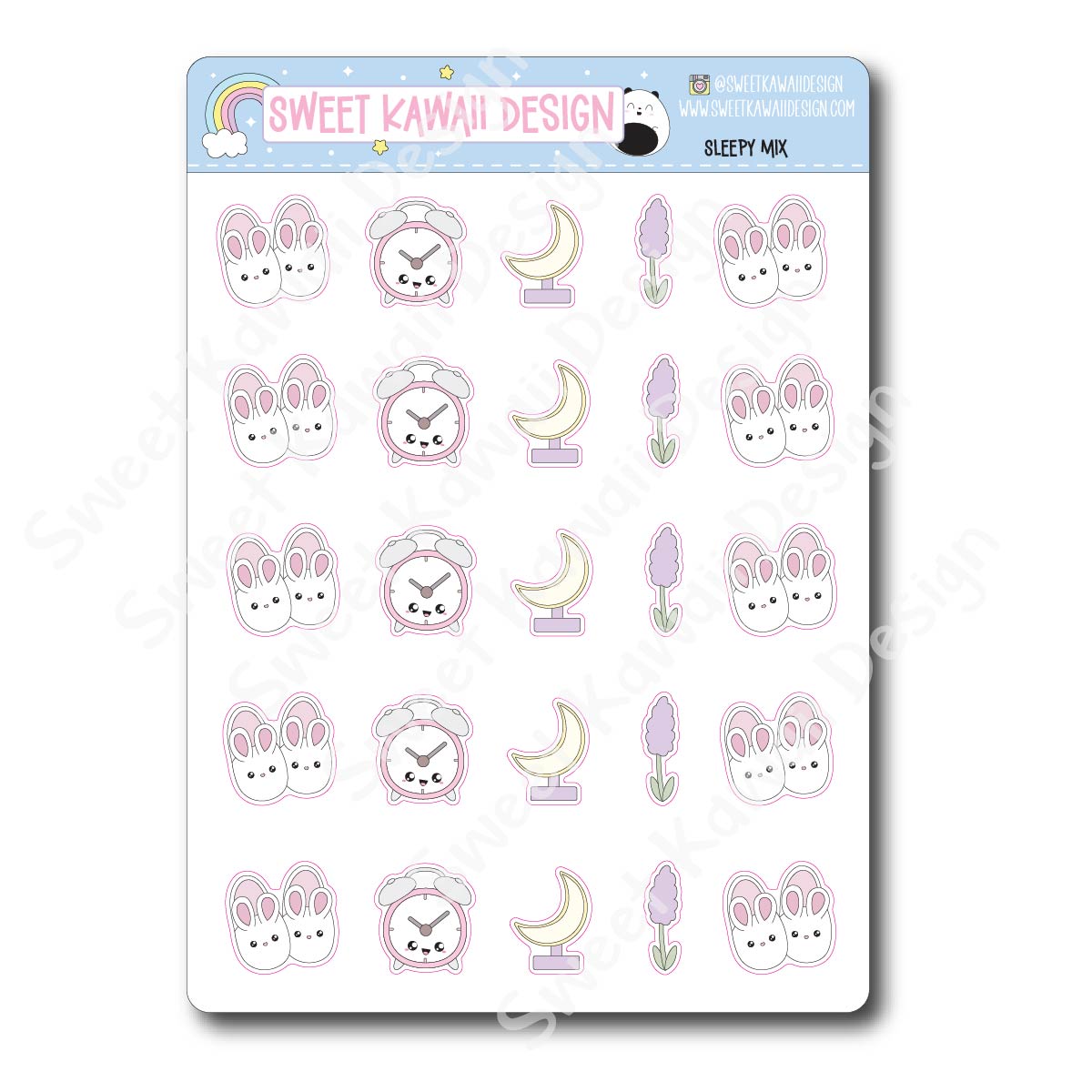 Kawaii Sleepy Mix Stickers