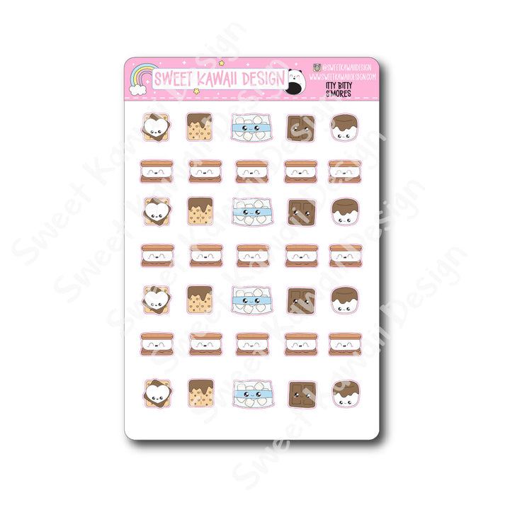Kawaii S'mores Stickers