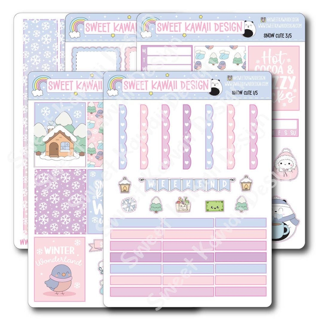 Weekly Kit - Snow Cute - SIZE OPTIONS AVAILABLE