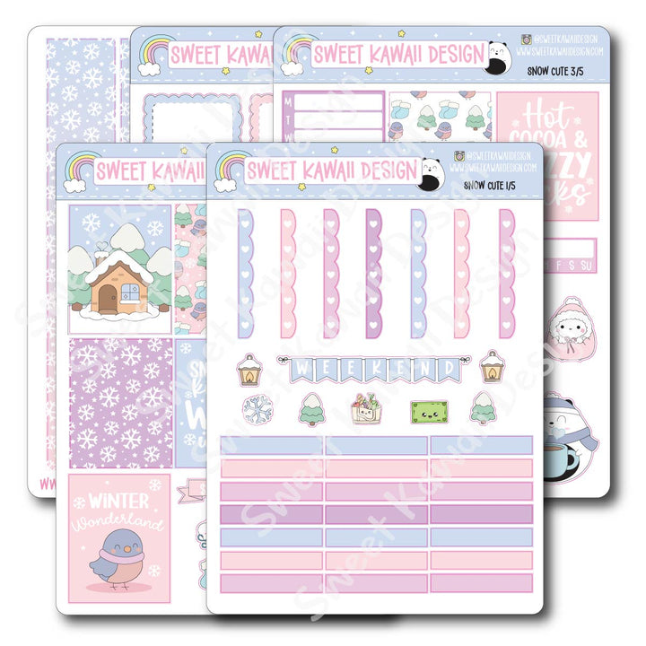 Weekly Kit - Snow Cute - SIZE OPTIONS AVAILABLE