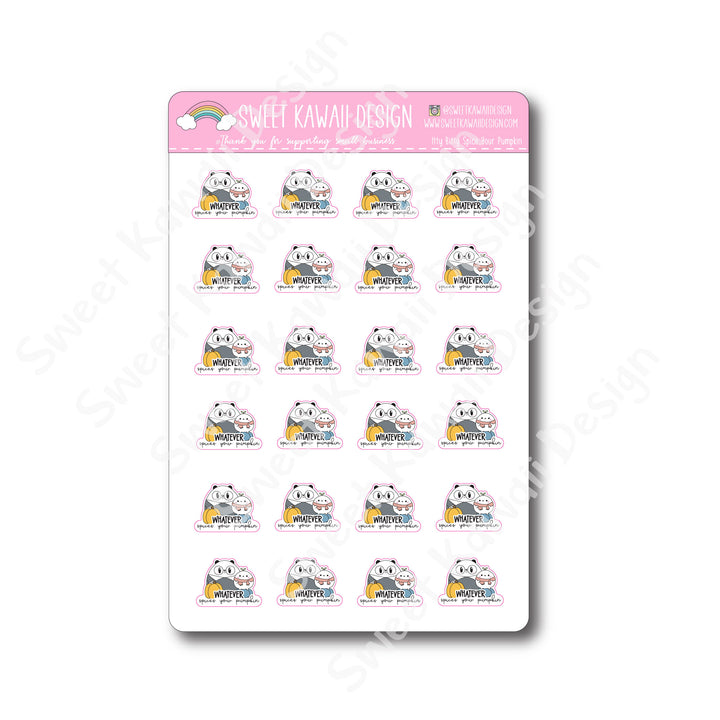 Kawaii Spice Your Pumpkin Stickers