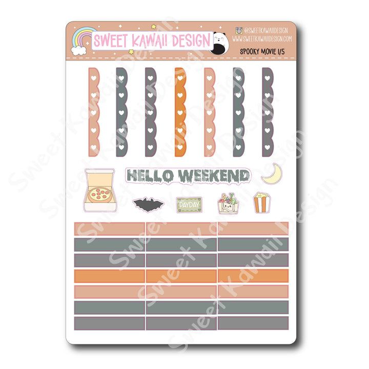 Weekly Kit - Spooky Movie - SIZE OPTIONS AVAILABLE