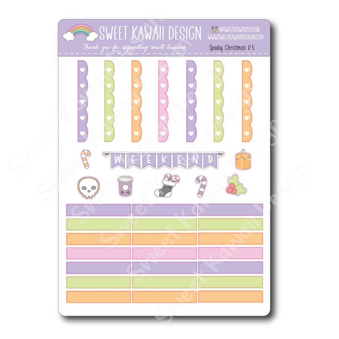 Weekly Kit  - Spooky Christmas - SIZE OPTIONS AVAILABLE