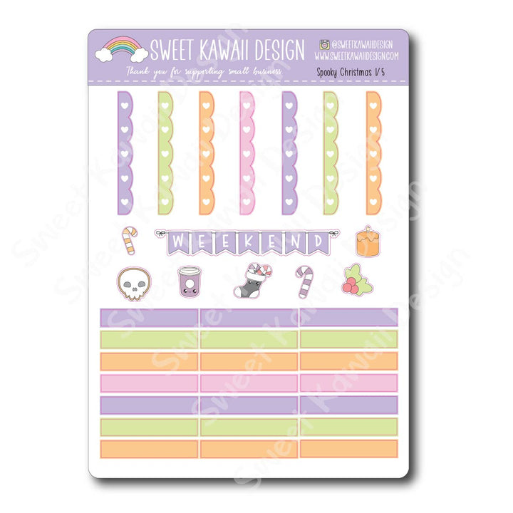 Weekly Kit  - Spooky Christmas - SIZE OPTIONS AVAILABLE