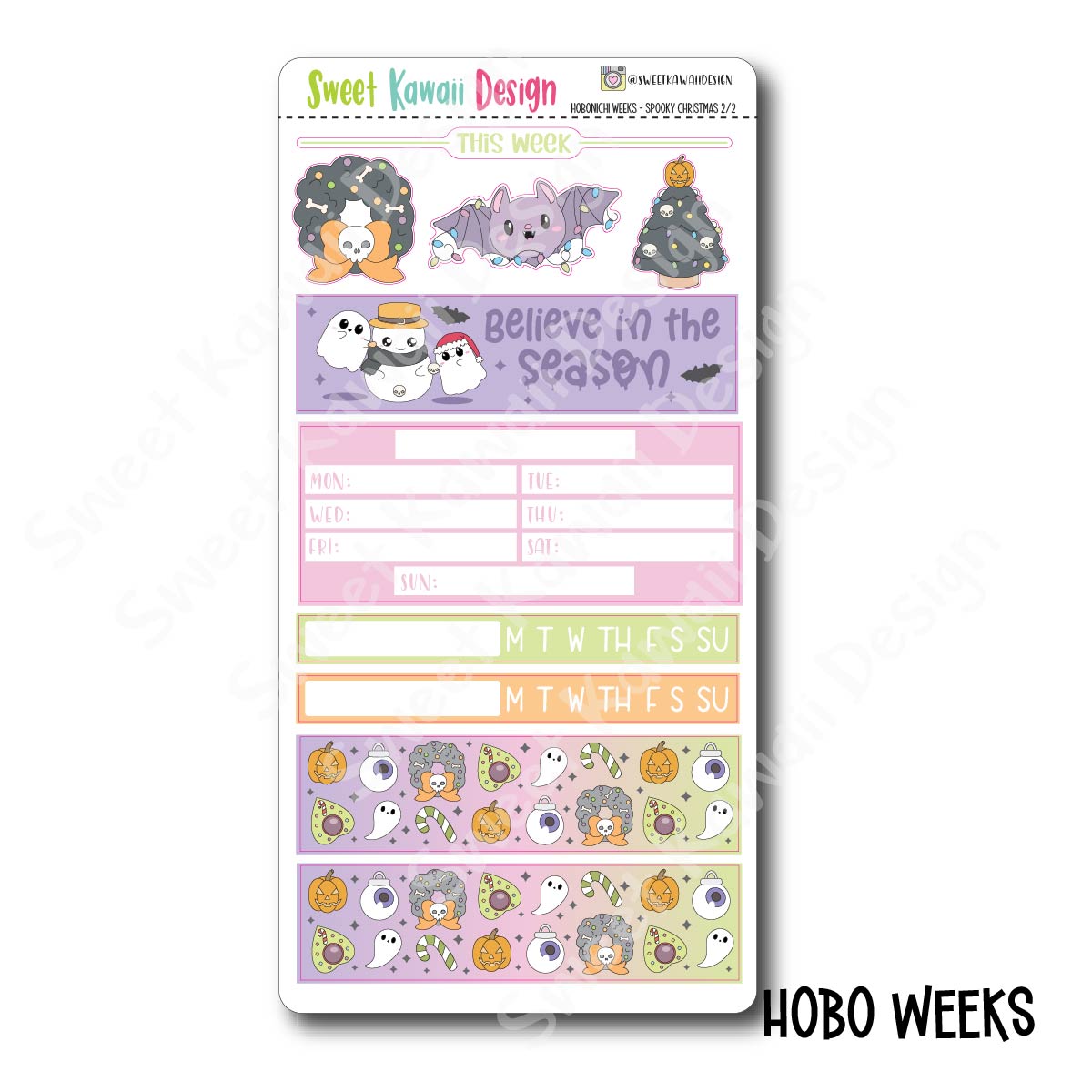 Weekly Kit  - Spooky Christmas - SIZE OPTIONS AVAILABLE