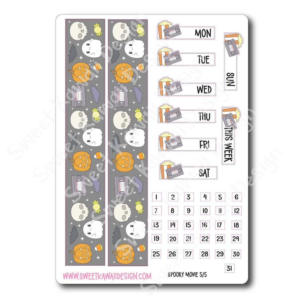 Weekly Kit - Spooky Movie - SIZE OPTIONS AVAILABLE