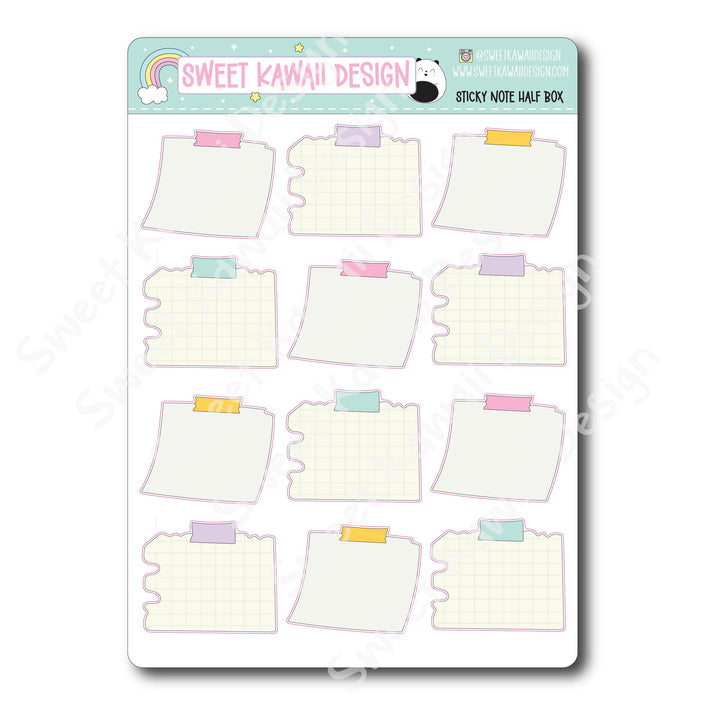 Kawaii Sticky Note Stickers