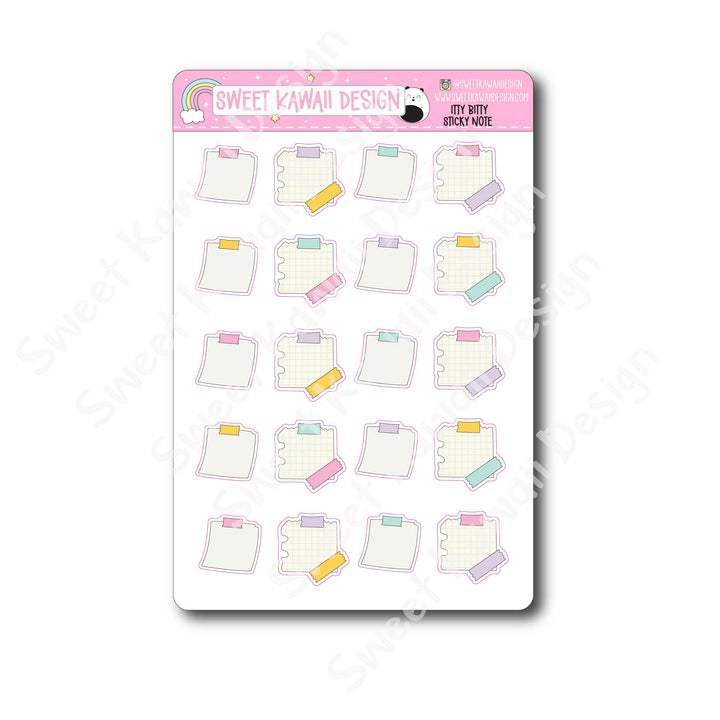 Kawaii Sticky Note Stickers