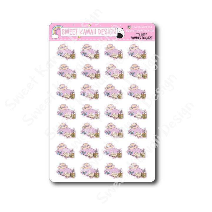 Kawaii Summer Blanket Stickers