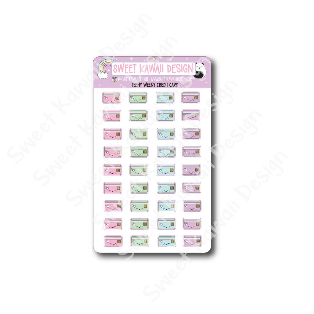 Teeny Weeny Credit Card Stickers