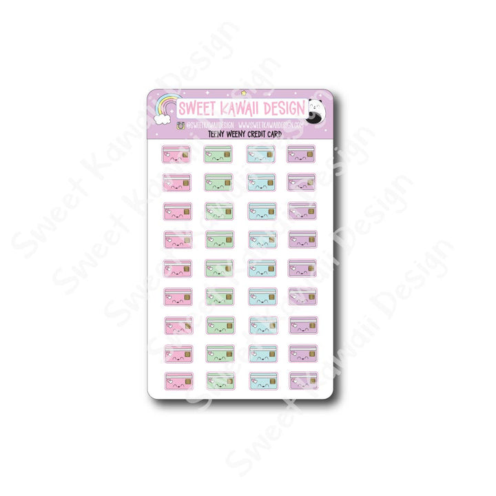 Teeny Weeny Credit Card Stickers