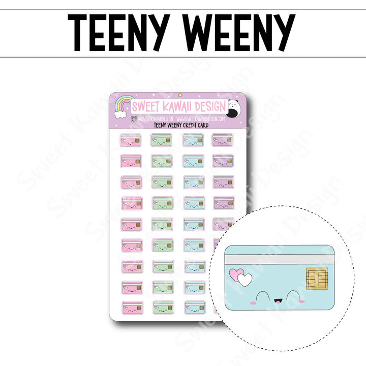 Teeny Weeny Credit Card Stickers
