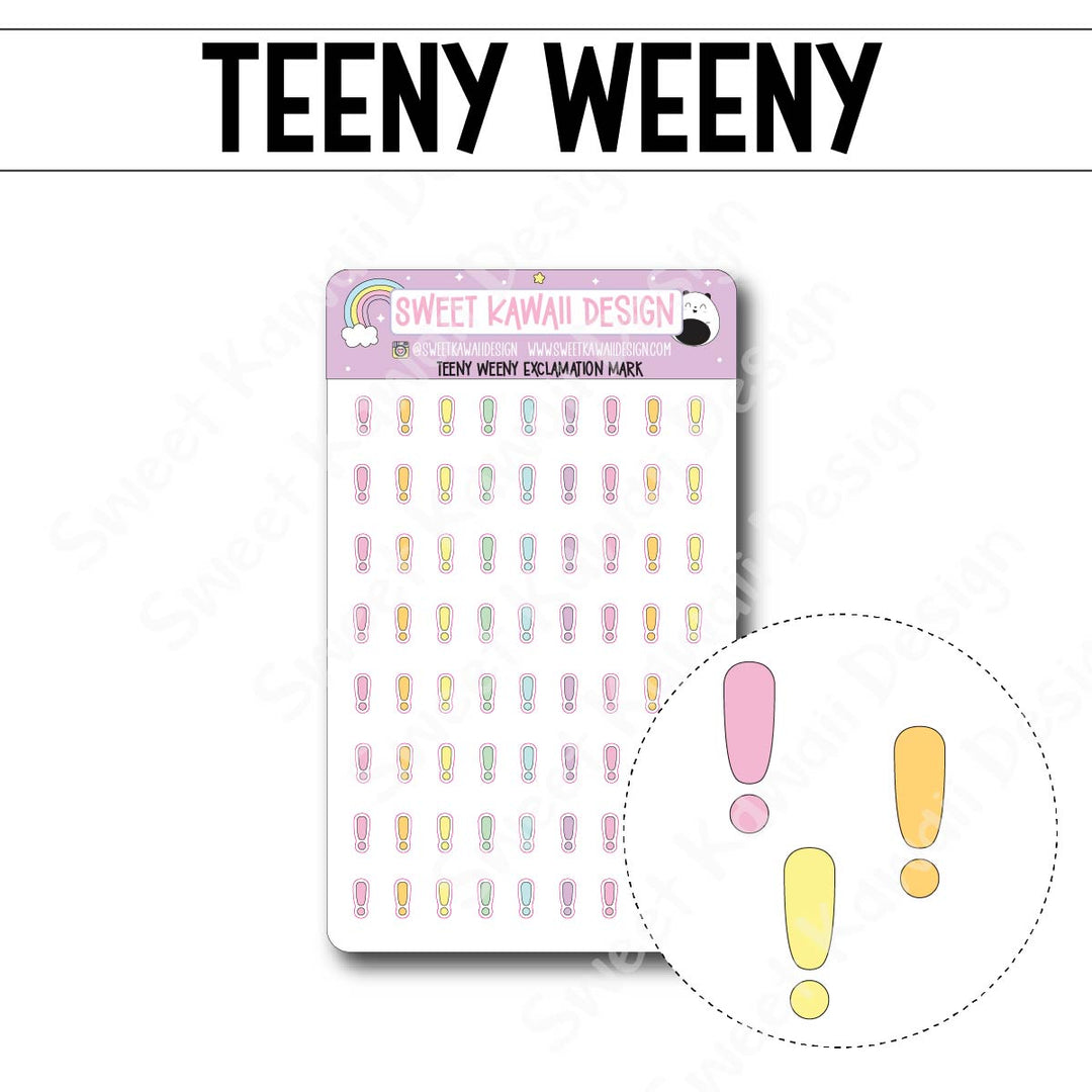 Teeny Weeny Exclamation Mark Stickers