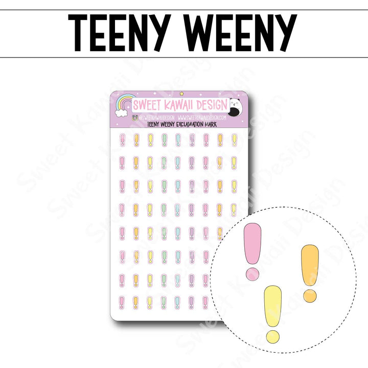 Teeny Weeny Exclamation Mark Stickers
