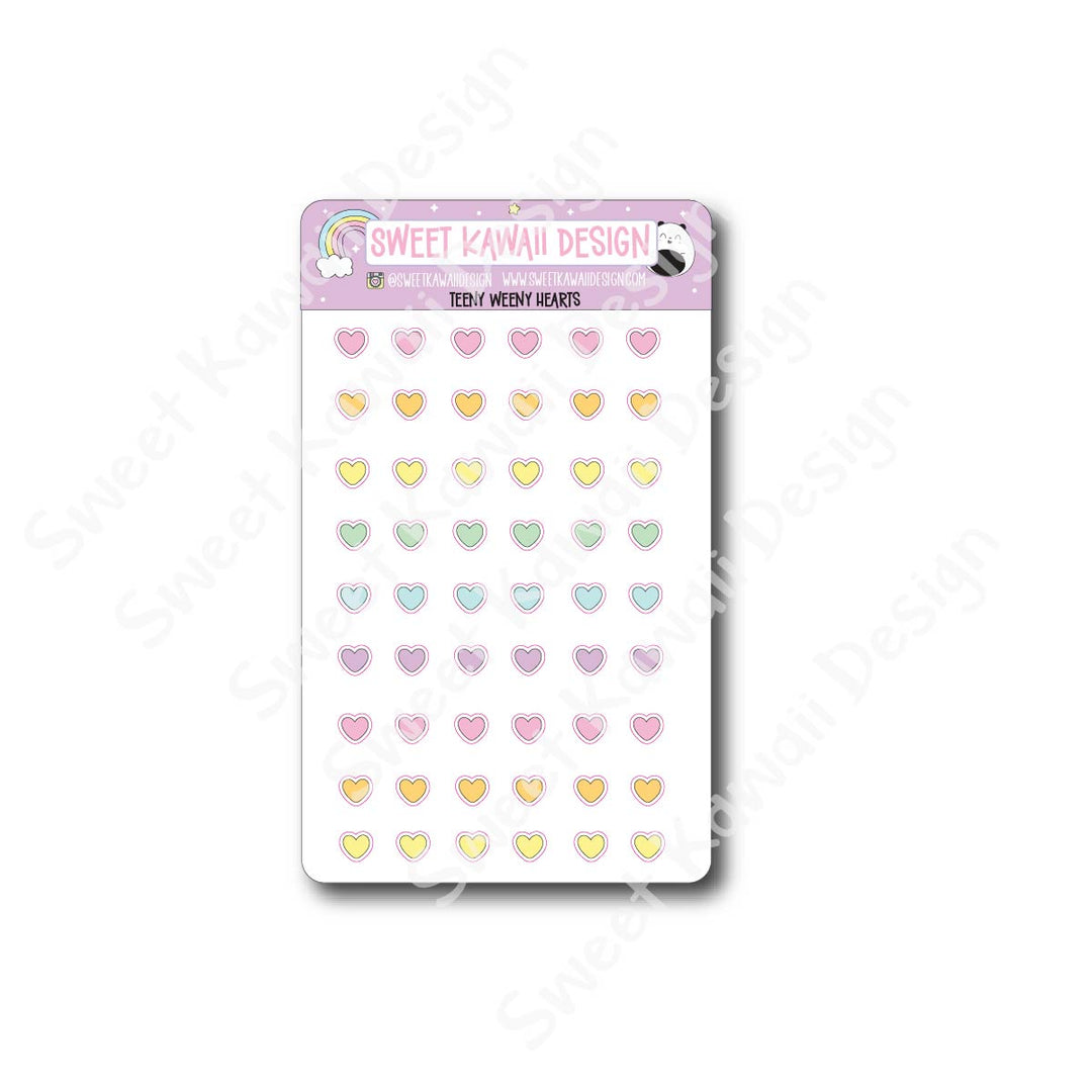 Teeny Weeny Heart Stickers