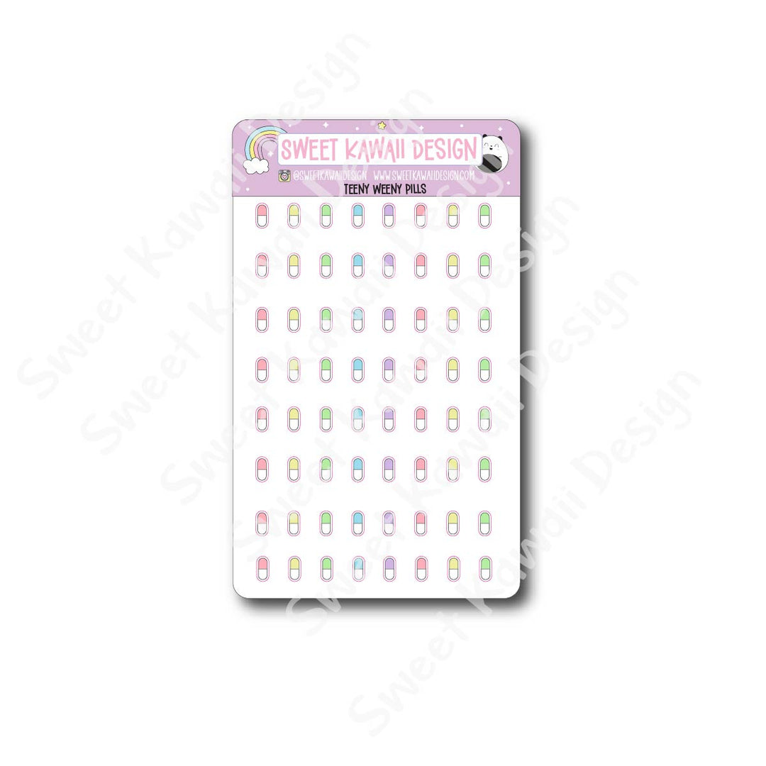 Teeny Weeny Pills Stickers