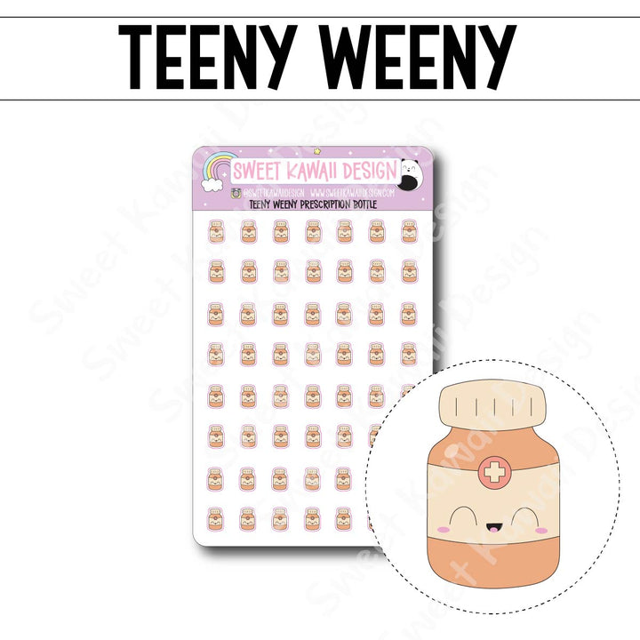 Teeny Weeny Prescription Bottle Stickers