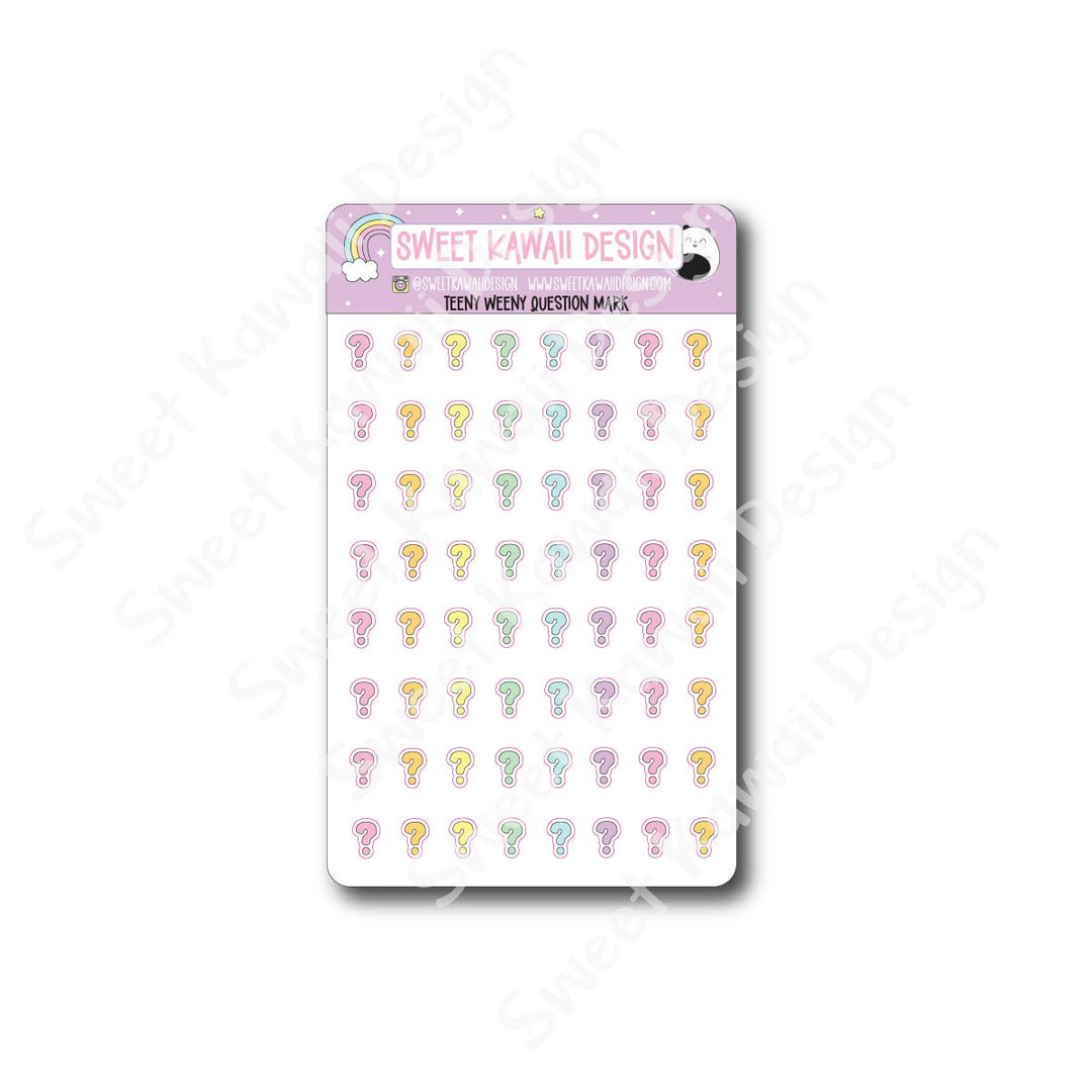 Teeny Weeny Question Mark Stickers