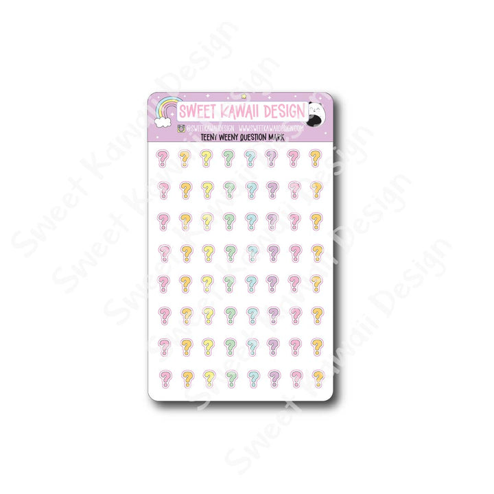 Teeny Weeny Question Mark Stickers