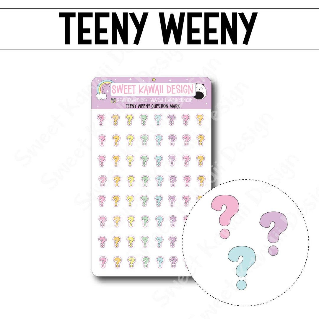 Teeny Weeny Question Mark Stickers