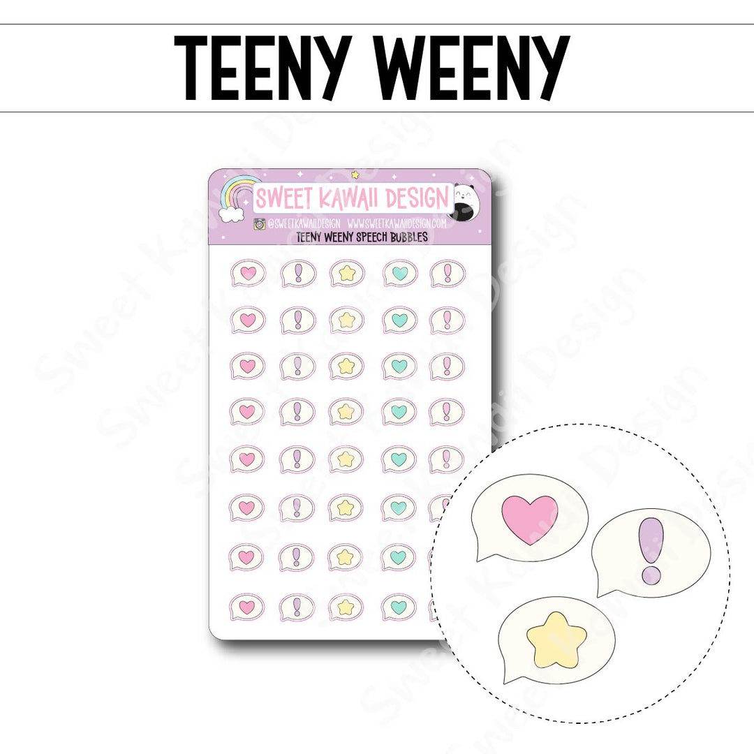 Teeny Weeny Speech Bubbles