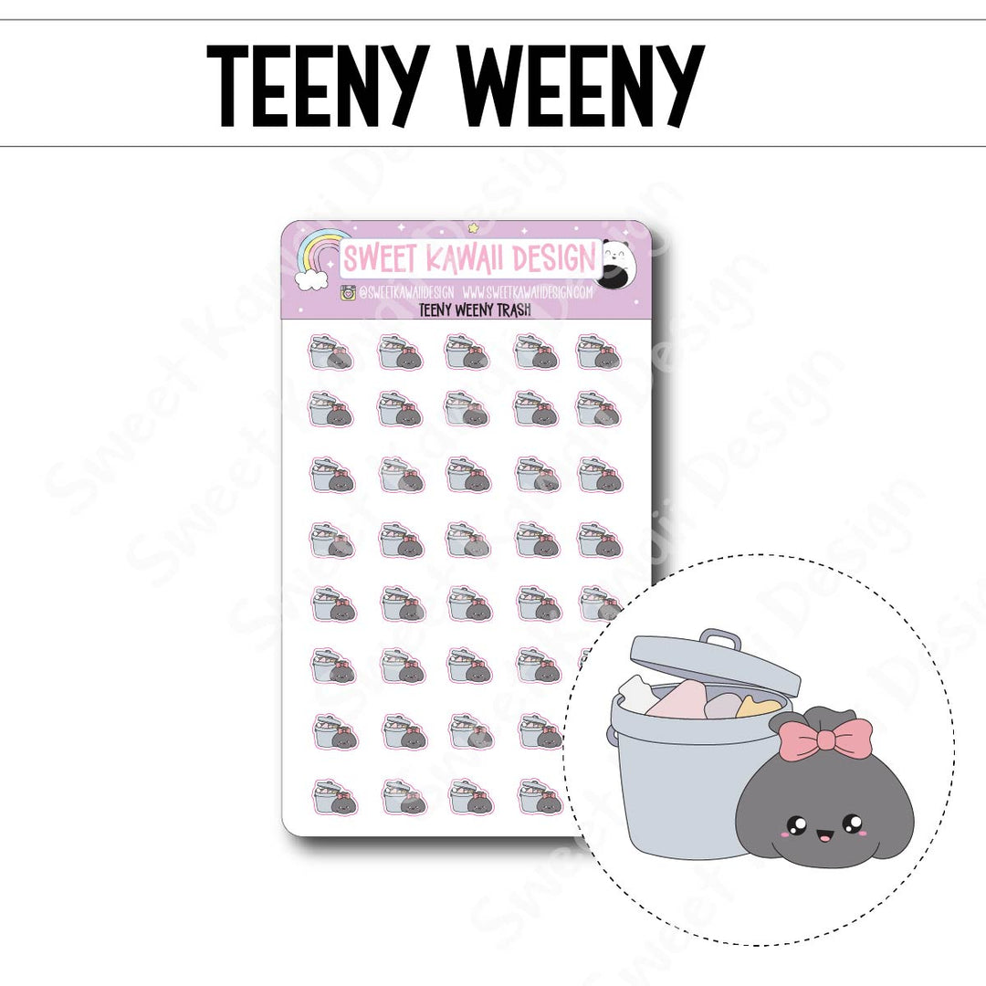 Teeny Weeny Trash Stickers