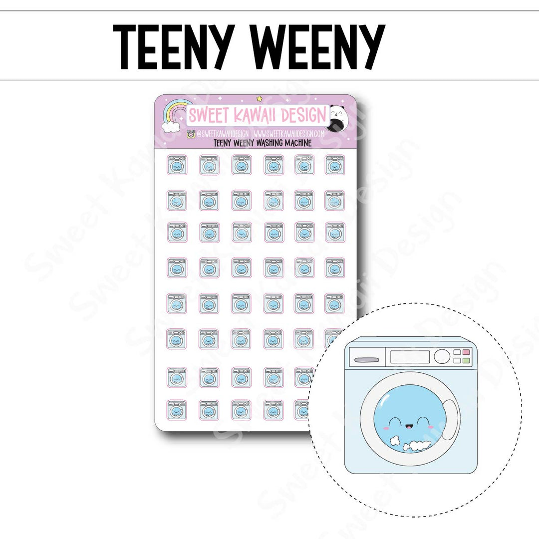 Teeny Weeny Washing Machine Stickers