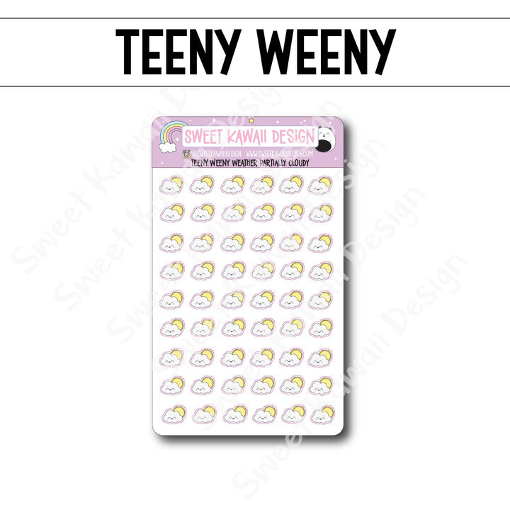 Teeny Weeny Kawaii Weather Stickers - Options Available