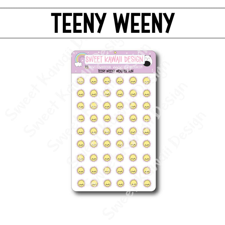 Teeny Weeny Kawaii Weather Stickers - Options Available
