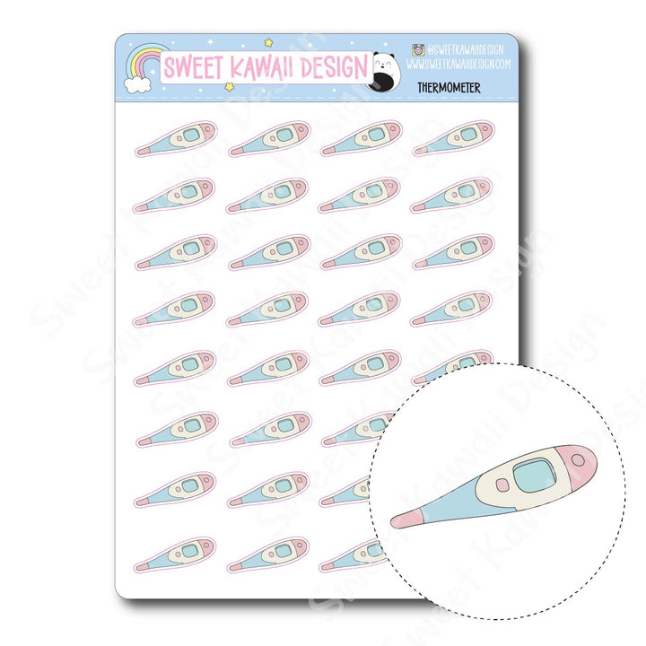 Kawaii Thermometer Stickers