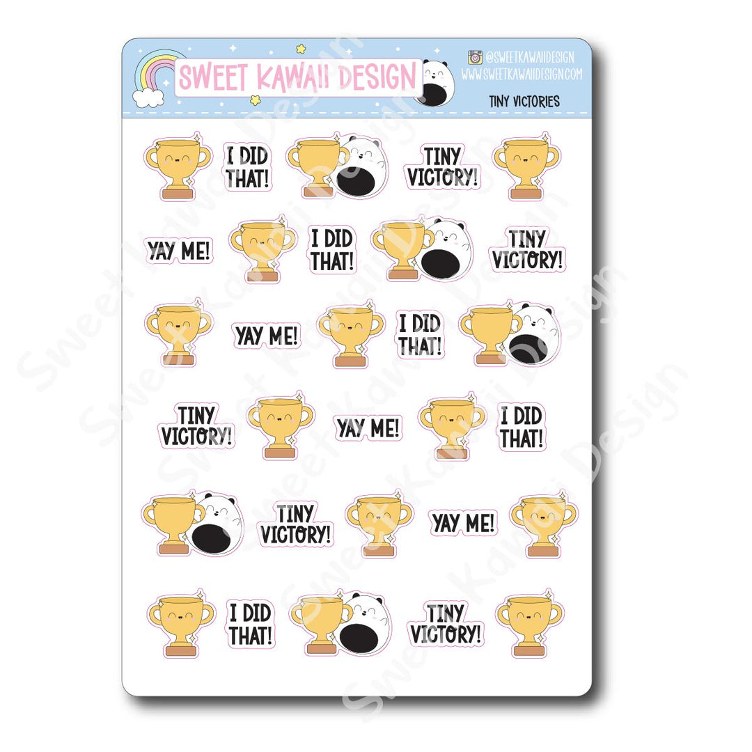 Kawaii Tiny Victories Stickers