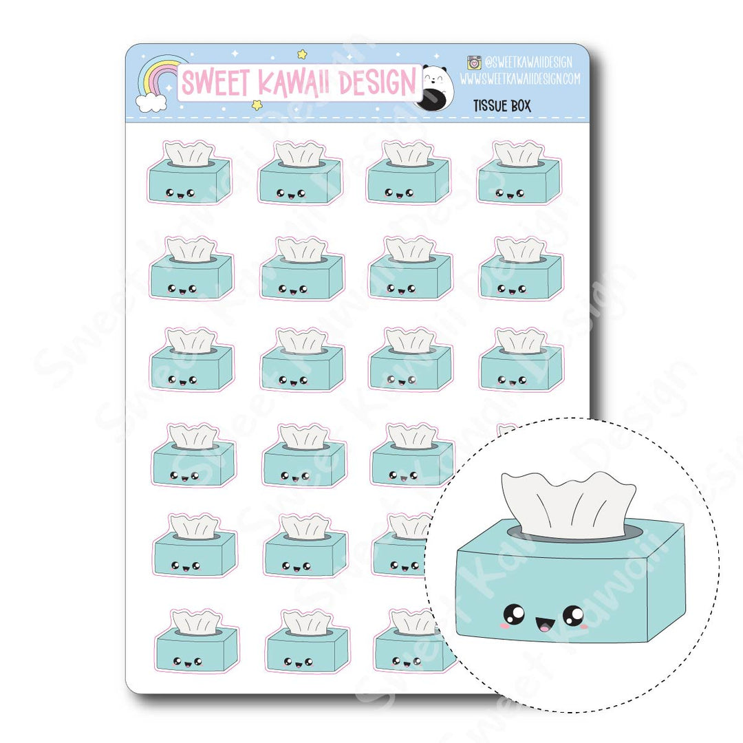 Kawaii Tissue Box Stickers