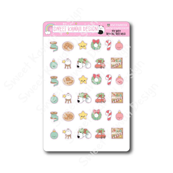 Kawaii Trim the Tree Stickers