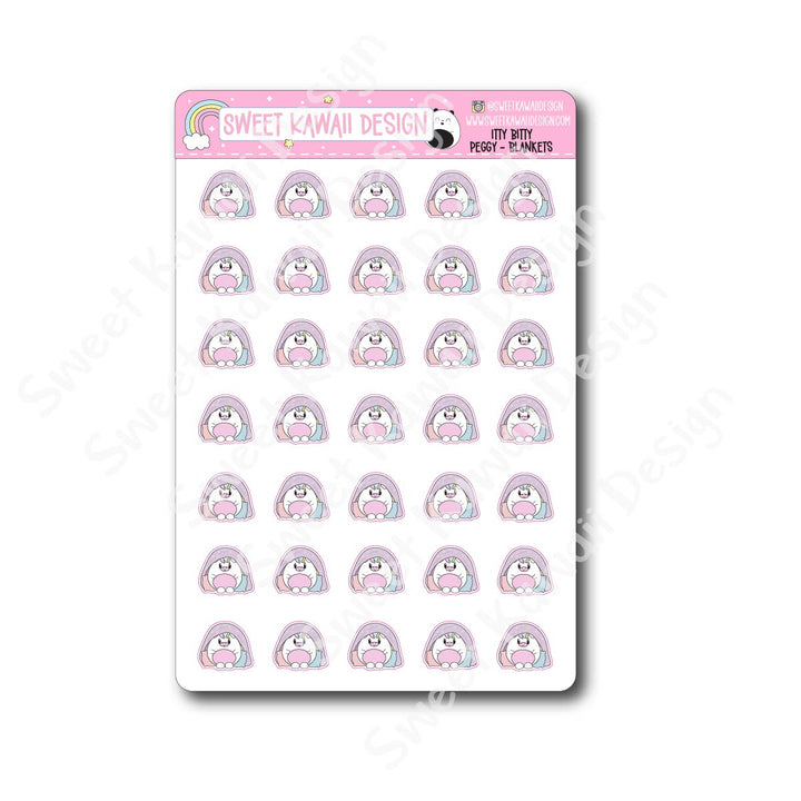 Kawaii Unicorn (Peggy) Stickers - Blankets