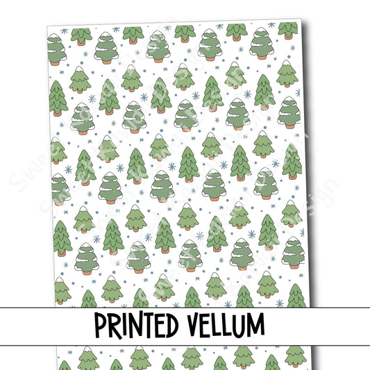 Printed Vellum - Evergreen
