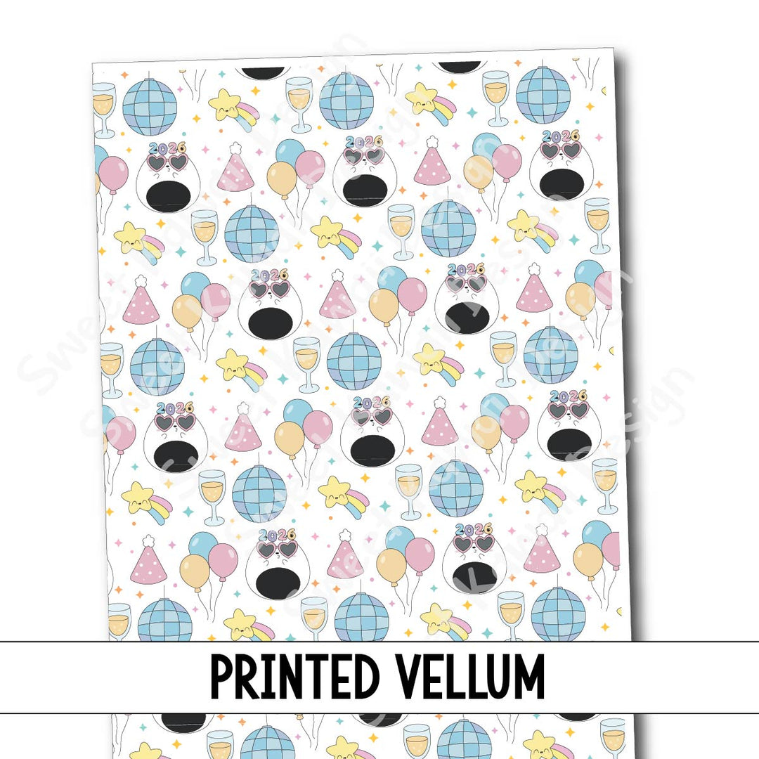 Printed Vellum - Happy New Year