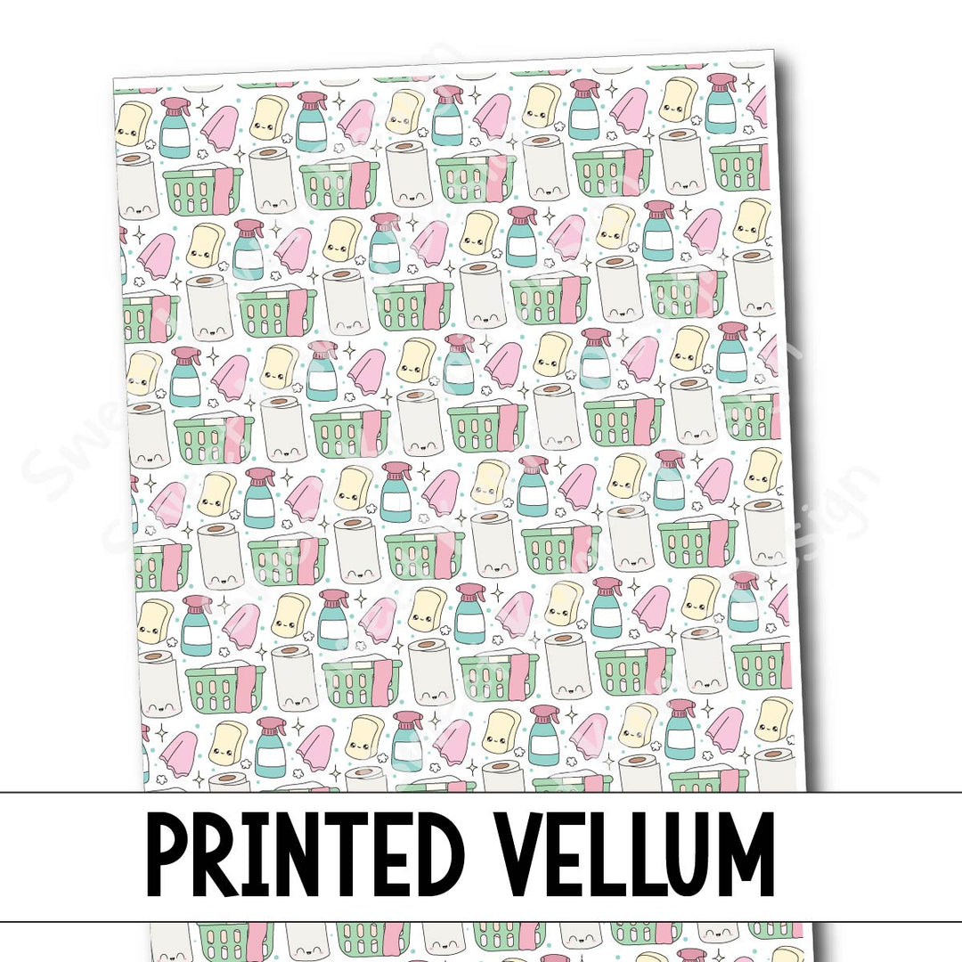 Printed Vellum - Spring Cleaning