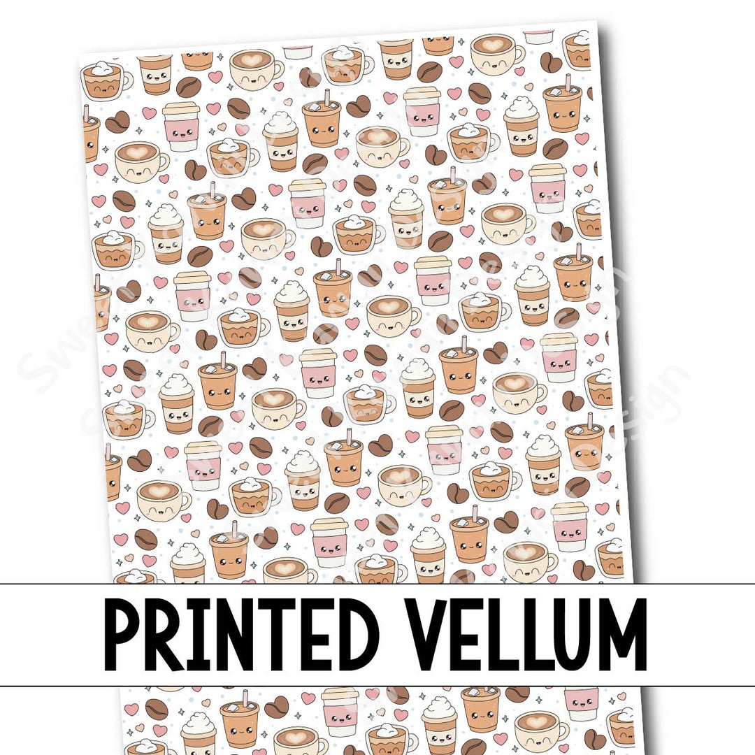 Printed Vellum - Caffeinated
