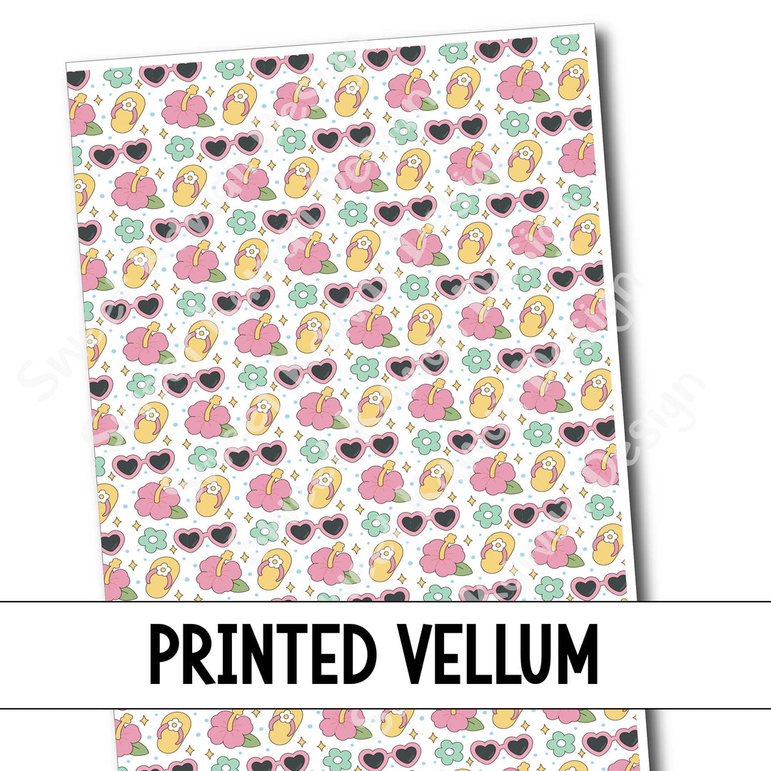 Printed Vellum - Summer Splash