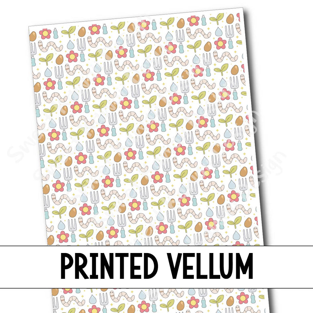 Printed Vellum - Gardening