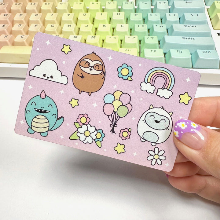 Metal Washi Card - Positive Vibes