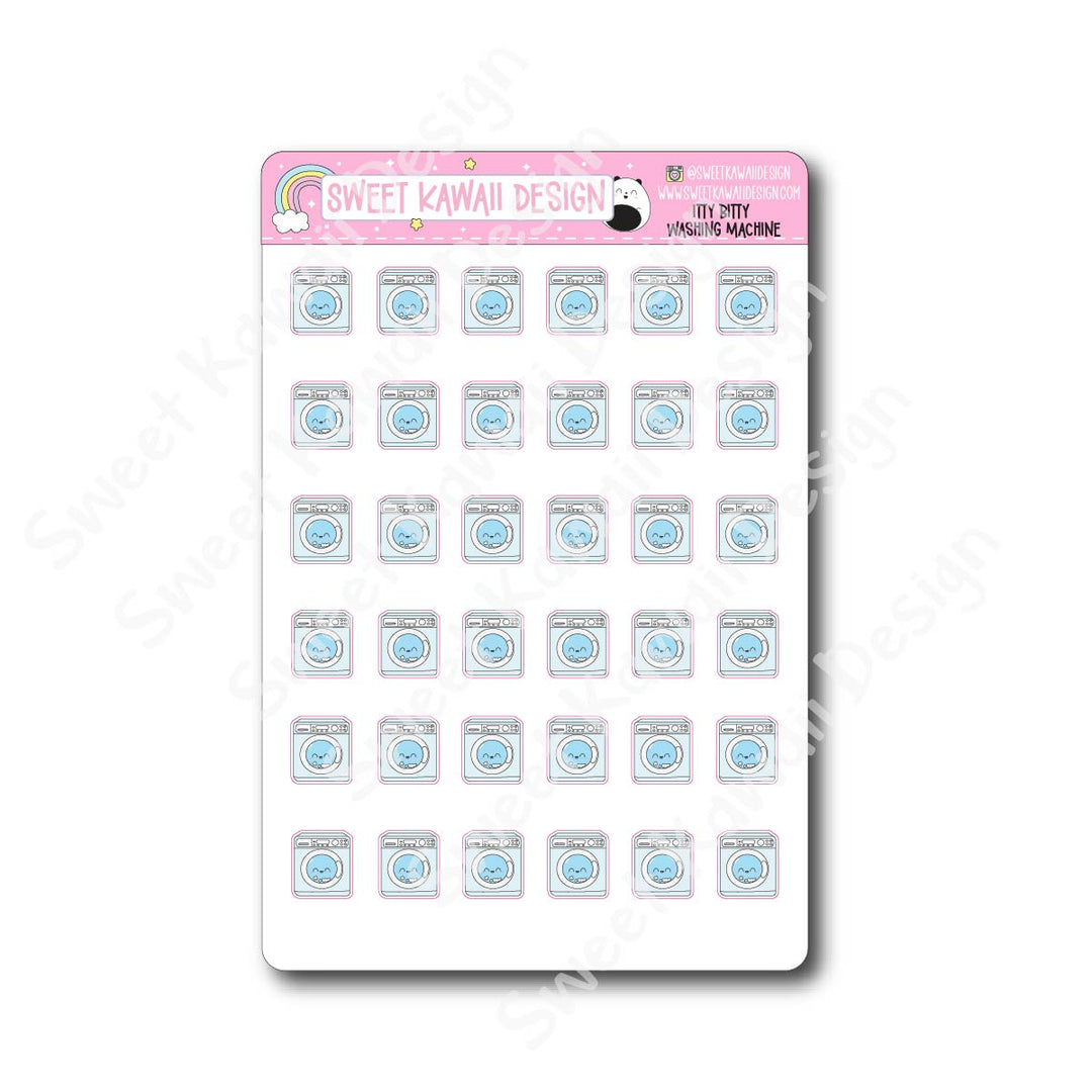Kawaii Washing Machine Stickers
